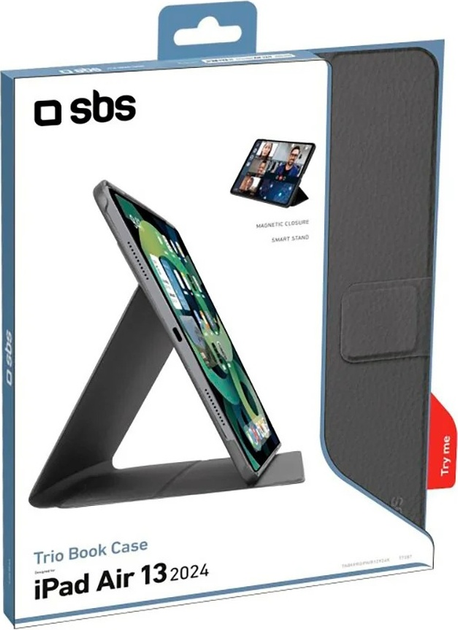Etui SBS Book Case Pro do Apple iPad Air 13'' 2024 Black (TABKPROIPAIR12924K) - obraz 2