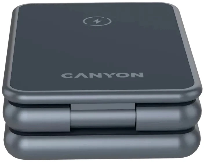 Бездротовий зарядний пристрій Canyon OnCharge 309 15 Вт 3-in-1 Metal (CNS-WCS309M) - зображення 10