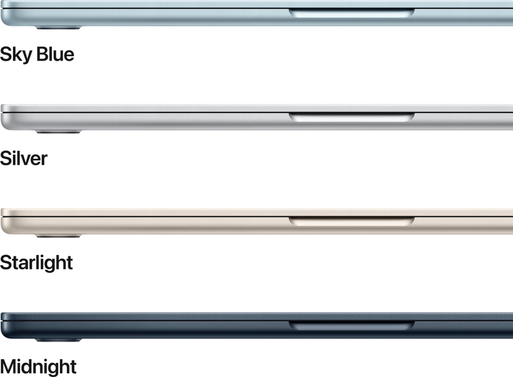Ноутбук Apple MacBook Air 13.6" M4 16/256GB 2025 (MW0W3ZE/A) Silver - зображення 3