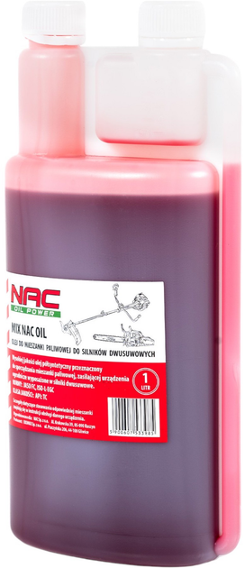 Olej do mieszanki paliwowej do silników dwusuwowych Nac MIX OIL 1 l - obraz 3