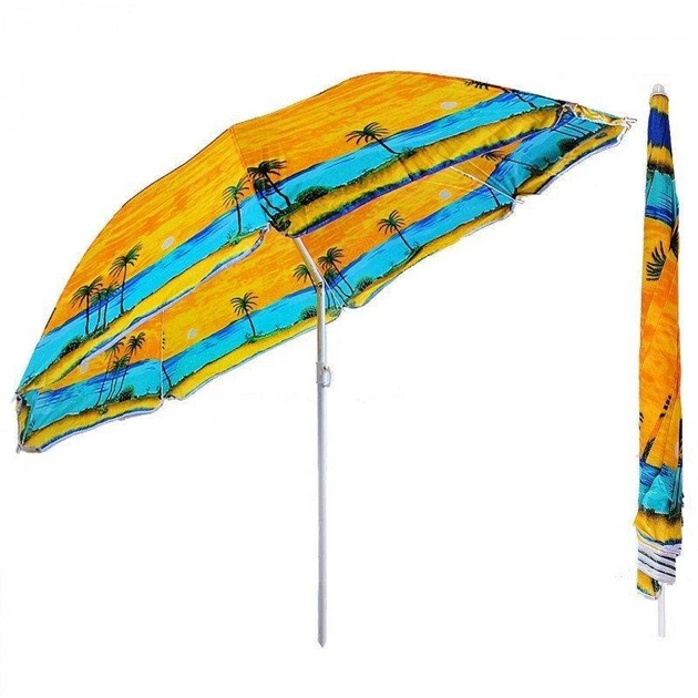 Парасолька пляжна з нахилом Umbrella Best 13 сонцезахисна для будинку дачі пляжу від сонця та дощу 200 см - зображення 2