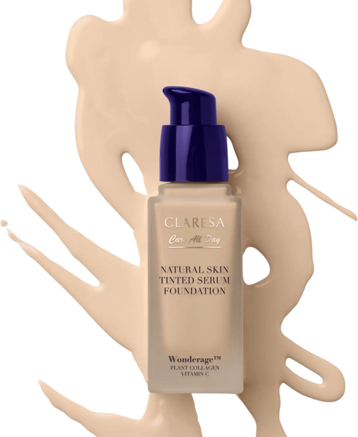 Тональна основа Claresa Natural Skin зволожувальна 1W Light Warm 32 мл (5903819833157) - зображення 2