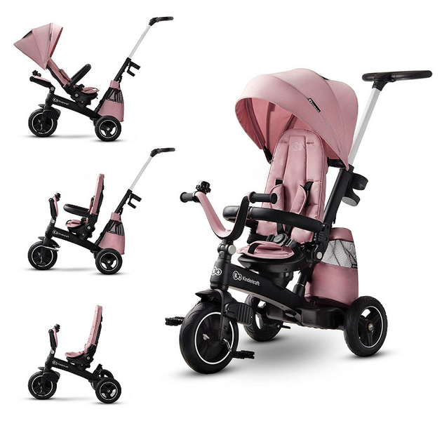 Велосипед триколісний Kinderkraft Easytwist Mauvelous Pink (KKRETWIPNK0000) - зображення 7
