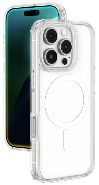 Etui AMAZINGthing Titan Pro Mag Case z pierścieniem magnetycznym do Apple iPhone 16 Pro Transparent (4896238000501) - obraz 1