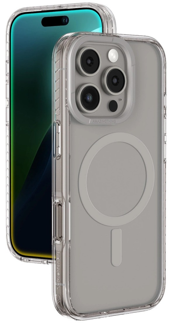 Etui AMAZINGthing Titan Pro Mag Case z pierścieniem magnetycznym do Apple iPhone 16 Pro Grey (4896238000525) - obraz 1