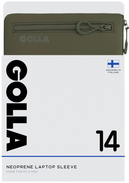 Etui na laptopa Golla Neoprene Sleeve 14" Green (7319926016570) - obraz 3