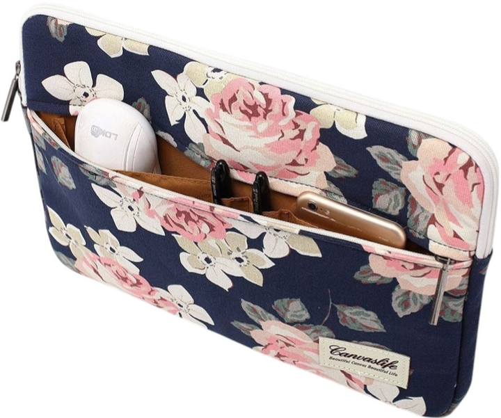 Чохол для ноутбука Canvaslife Sleeve 15"-16" Navy Rose (5906735410037) - зображення 3