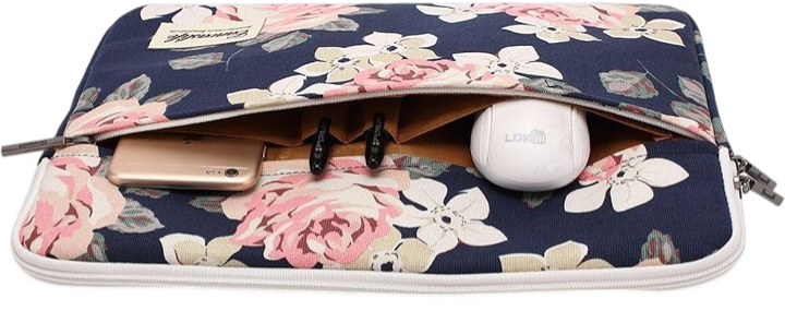 Чохол для ноутбука Canvaslife Sleeve 15"-16" Navy Rose (5906735410037) - зображення 5
