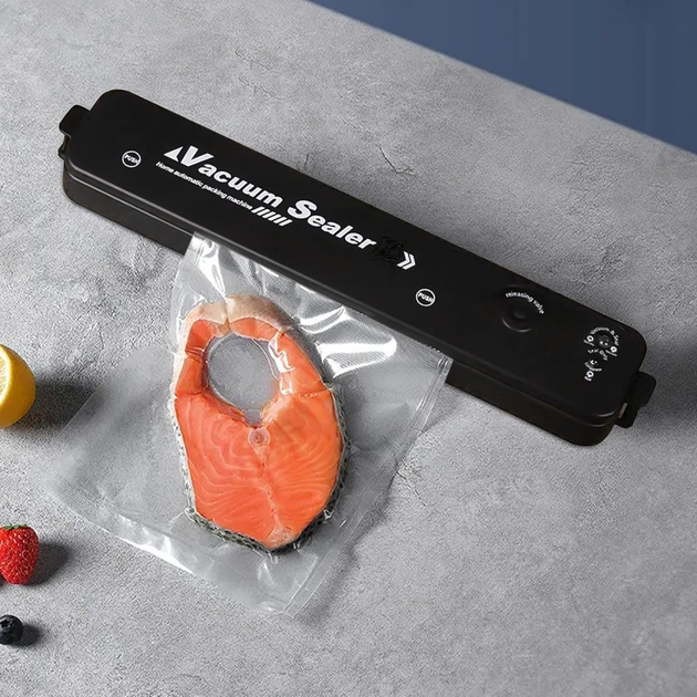 Кухонный вакуумный упаковщик пищевых продуктов Vacuum Sealer Черный (см11102) - изображение 7