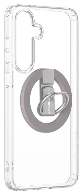 Etui AMAZINGthing Minimal Mag Case z pierścieniem magnetycznym i uchwytem ring magnetyczny do Samsung Galaxy S25+ Transparent (4896238001751) - obraz 4