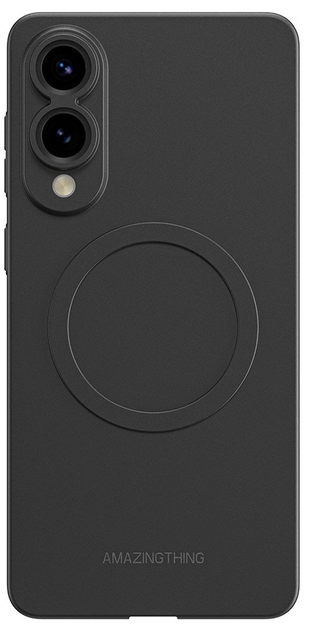 Etui AMAZINGthing Minimal Air Case z pierścieniem magnetycznym do Samsung Galaxy S25 Edge Black (4896238002536) - obraz 1