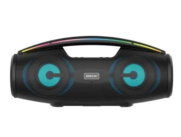 Колонка портативная BKK B100 Bluetooth с микрофоном, RGB-подсветкой и глубоким басом 20 Вт. - изображение 2