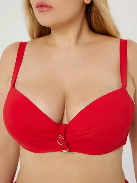 Купальник раздельный Fuba 25289143 красный 56(4XL) ;полнота груди 5E объем бедер 121-125 см - изображение 4