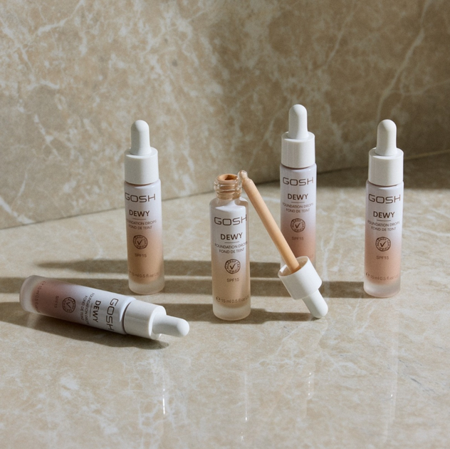 Podkład nawilżający Gosh Dewy Spf15 002 Porcelain 12 ml (5711914200657) - obraz 3