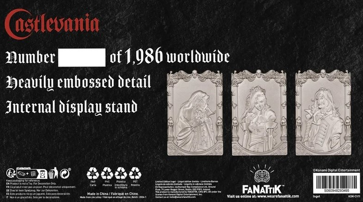 Zestaw presentowy Fanattik Plakietki kolekcjonerski Castlevania Limited Edition (5060948293495) - obraz 7
