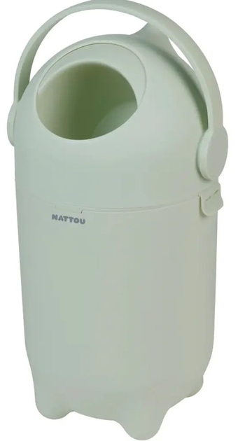 Kosz na zużyte pieluchy Nattou Dropy 27 cm Zielony (5414673150026) - obraz 1