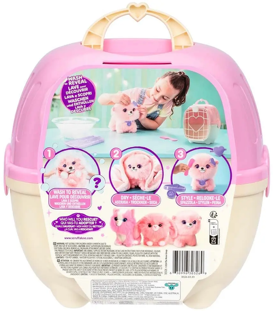 Іграшка-сюрприз Moose Scruff A Luvs Кудлате перетворення Пудровий (630996303269) - зображення 2