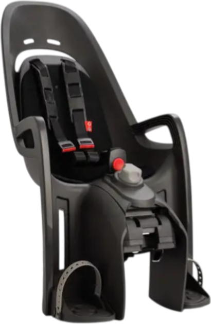 Fotelik rowerowy Hamax Zenith Relax z adapterem na bagażnik Szary (553064) - obraz 1