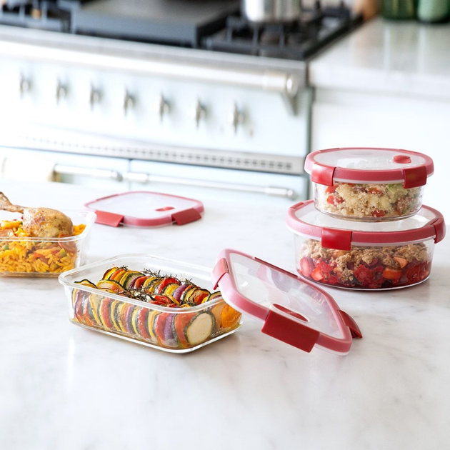 Pojemnik na żywność Curver Smart Cook prostokątny 0.9 l (3253920114006) - obraz 7