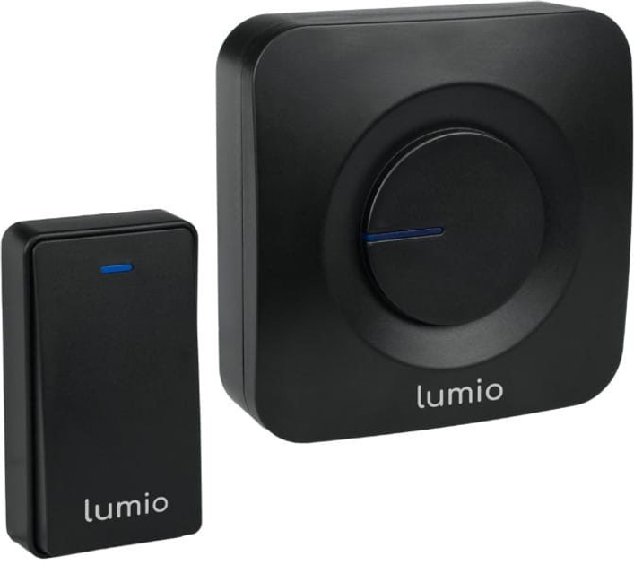 Бездротовий дверний дзвінок Lumio DB001B Black (5350673903630) - зображення 1