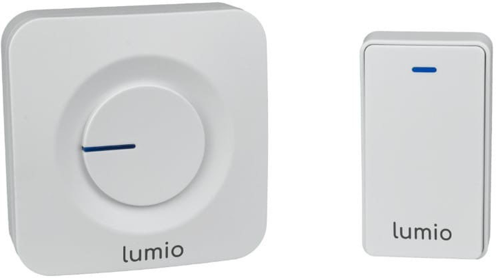 Dzwonek bezprzewodowy Lumio DB001W White (5350673903647) - obraz 1