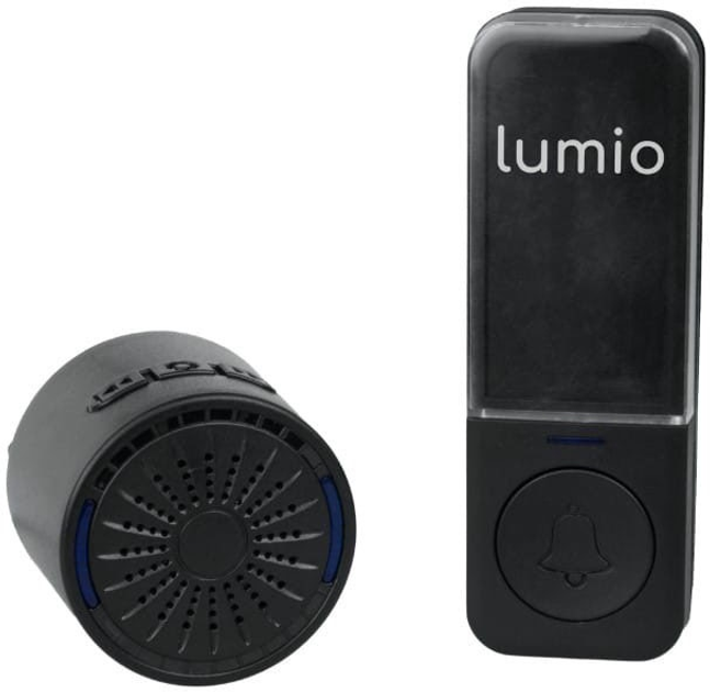 Dzwonek bezprzewodowy Lumio DB002B Black (5350673903654) - obraz 1
