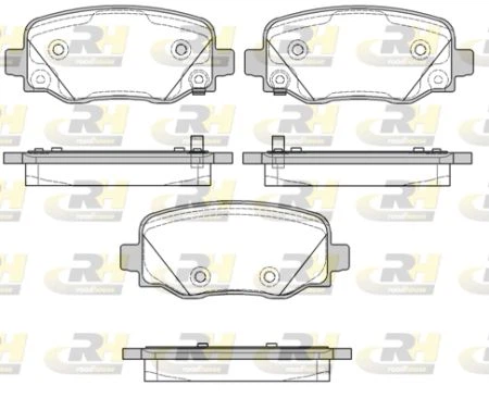 Гальмівні колодки дискові Roadhouse задні RH 21578.02 Fiat/Jeep/Jeep ...