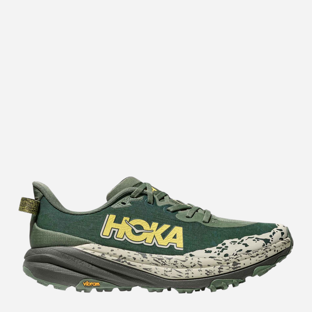 Чоловічі кросівки для бігу HOKA ONE ONE Speedgoat 6 1147791-FNS 44.5 (10.5US) Зелені (198605136283) - зображення 1
