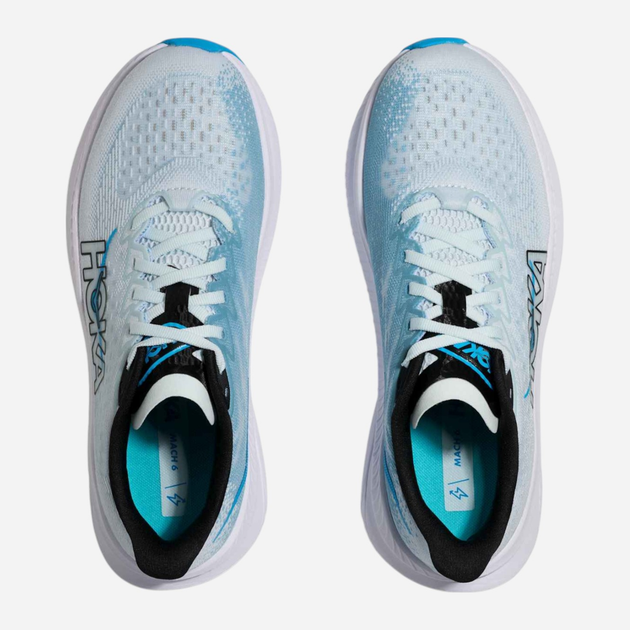 Жіночі кросівки для бігу HOKA ONE ONE Mach 6 1147810-TNDR 40 (8US) Світло-блакитні (198605138270) - зображення 7
