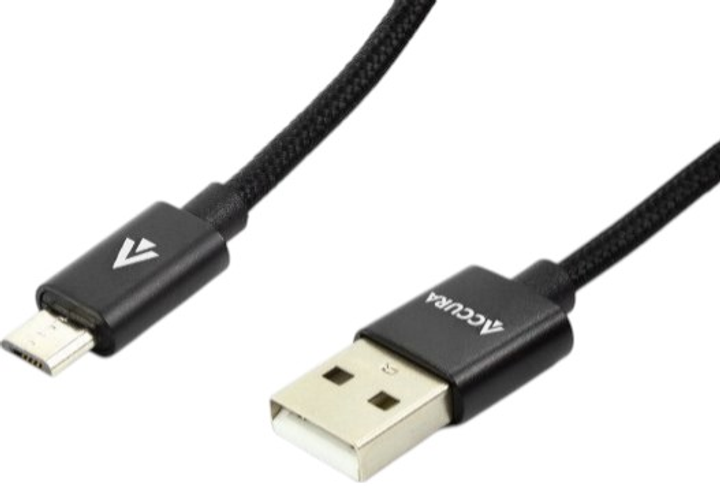Кабель Accura USB 2.0 Type-A - micro-USB 1.5 m Black (5904726953396) - зображення 1