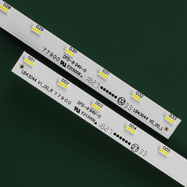 LED подсветка TV 43" inch 33-led 6V 465mm LB43044 V0_00_L V1_00_R T430HVF03.274.43T08.004-00 2шт. - изображение 4