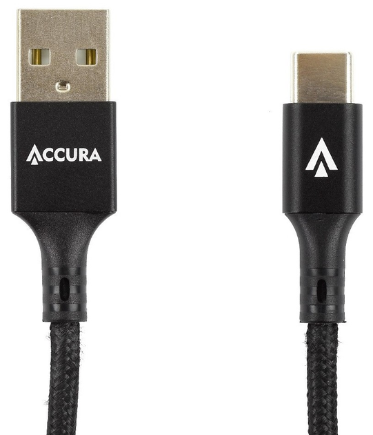 Кабель Accura USB 2.0 Type-A - USB Type-C 1 m Black (5904726953402) - зображення 2