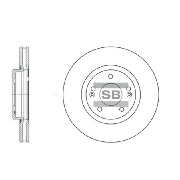 Тормозной диск HI-Q SD1055 - изображение 1