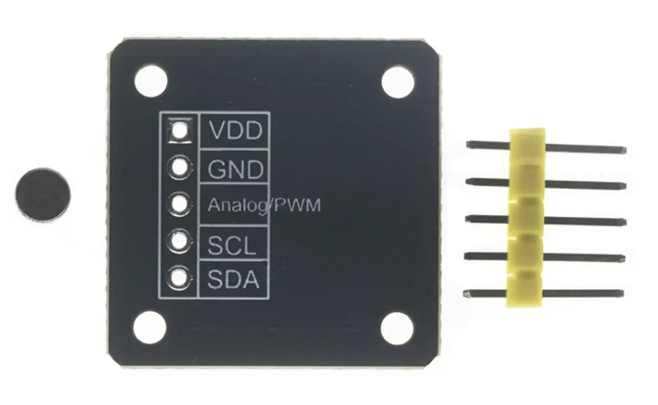 MT6701 – I2C модуль магнитного датчика угла поворота 14-бит энкодер MagnTek (AS5600) - изображение 2