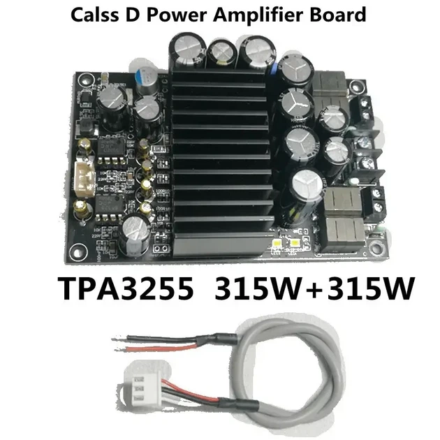 TPA3255 аудио усилитель двухканальный 315 + 315Вт, HIFI, 19-48В, 5А, стерео усилитель - изображение 2