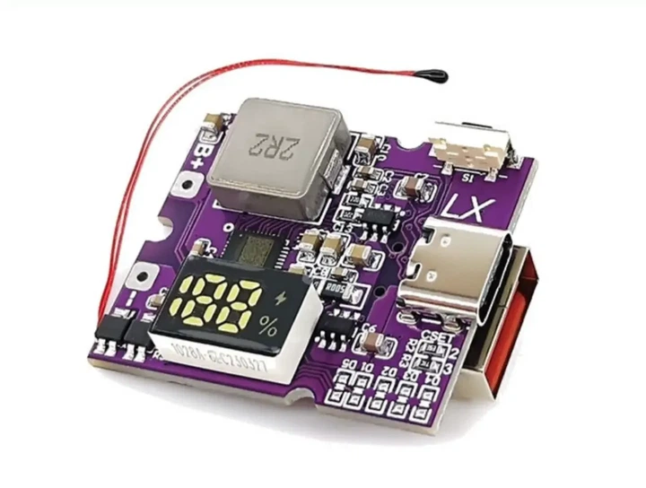 Модуль быстрой зарядки QC4+PD3.0, 22.5Вт, 5А, QC4+/QC4/QC3.0/QC2.0, Type-C + USB-A c дисплеем - Фото 1 Модуль быстрой зарядки QC4+PD3.0, 22.5Вт, 5А, QC4+/QC4/QC3.0/QC2.0, Type-C + USB-A c дисплеем - изображение 1