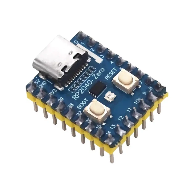 Raspberry Pi RP2040-Zero Микроконтроллер PICO RP2040, двухъядерный процессор, припаянные контакты - Фото 1 Raspberry Pi RP2040-Zero Микроконтроллер PICO RP2040, двухъядерный процессор, припаянные контакты - изображение 1