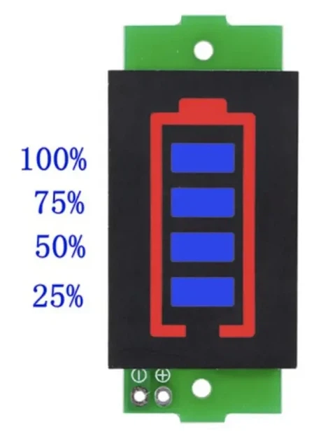 Индикатор емкости 1-8S универсальный. от 1 до 8 аккумуляторов 18650 - изображение 4