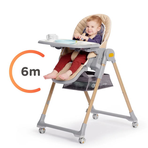 Стільчик для годування KinderKraft Lastree Beige Wood (KHLAST00BEGW000) - зображення 11