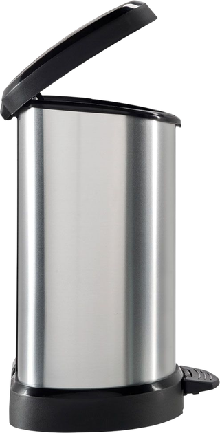 Kosz na śmieci Curver Deco srebrny 15 l (3253922120005) - obraz 4