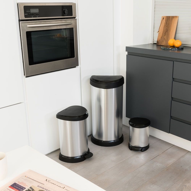 Kosz na śmieci Curver Deco srebrny 15 l (3253922120005) - obraz 10
