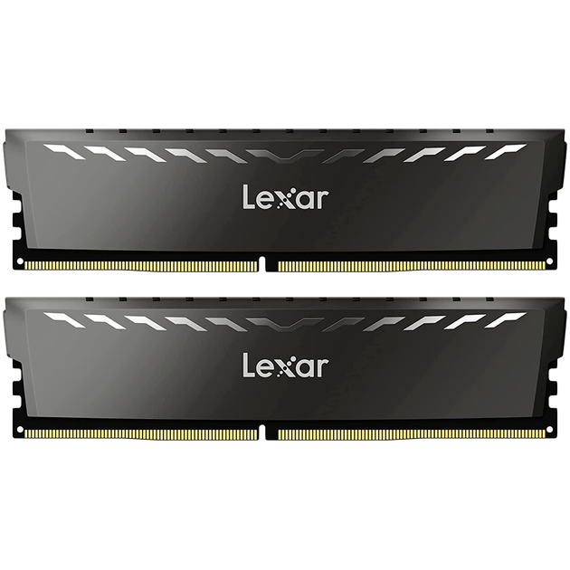 Пам'ять DDR4 16GB 3200MHz PC4-25600 (Kit of 2) Lexar Thor Dark Grey (CL16-20-20-40) - Фото 1 Пам'ять DDR4 16GB 3200MHz PC4-25600 (Kit of 2) Lexar Thor Dark Grey (CL16-20-20-40) - изображение 1