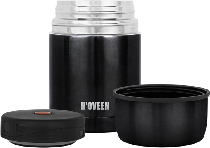 Термос для обіду Noveen чорний 600 мл (5902221623509) - зображення 3