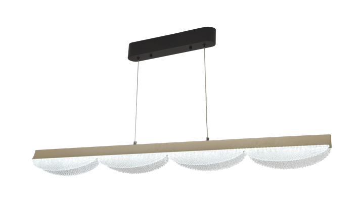 Люстра подвесная LED, 54w, VALESO,3000K/4000K/6500K с пультом и приложением LCD3176, Серебро - изображение 4