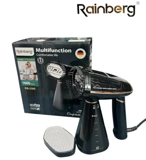 Отпариватель вертикальный для одежды Rainberg RB-2305 1600 Вт Пароочиститель для штор и постельного белья - изображение 2