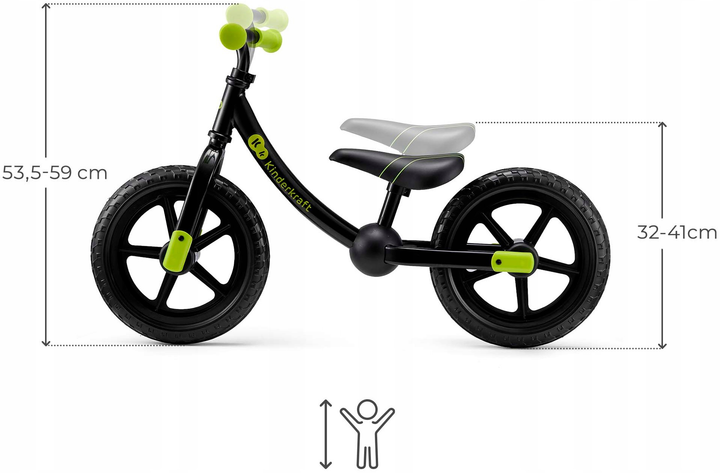 Rowerek biegowy Kinderkraft 2 Way Next Black (KR2WAY25BLK0000) (5902533927388) - obraz 7