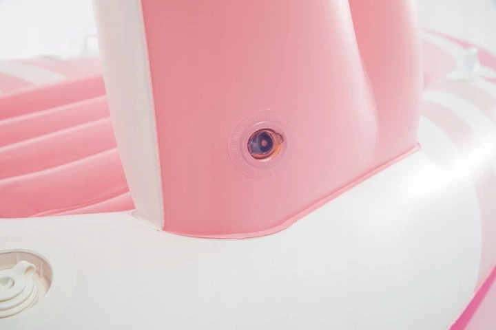 Матрац для плавання Intex з навісом 57804EU 28802 244 x 119 x 97 см Рожевий (6941057428802) - зображення 4