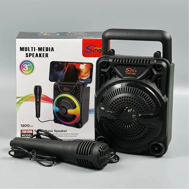 Портативная беспроводная колонка Sing-e ZQS1366 Mini RGB с