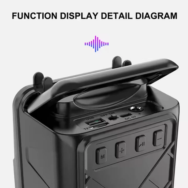 Портативная беспроводная колонка Sing-e ZQS1366 Mini RGB с