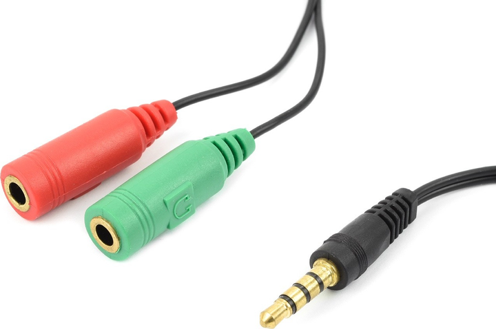 Кабель Accura miniJack - 2 x miniJack 0.2 m Black (ACC2259) - зображення 2
